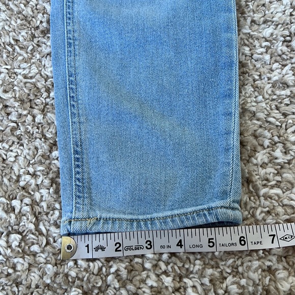 ASOS Light Blue Wash High Rise Stretchy Mom Jeans Sz 30/32 - Picture 10 of 11